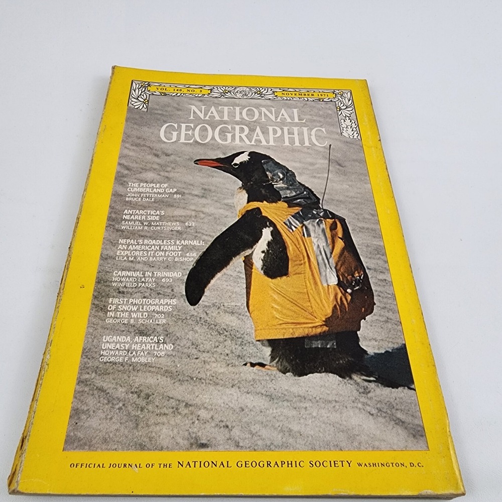 National Geographic Magazine November 1971 No Insert